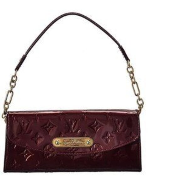 Authentic Louis Vuitton Monogram Vernis Sunset Boulevard Burgundy Patent Leather - Picture 1 of 15